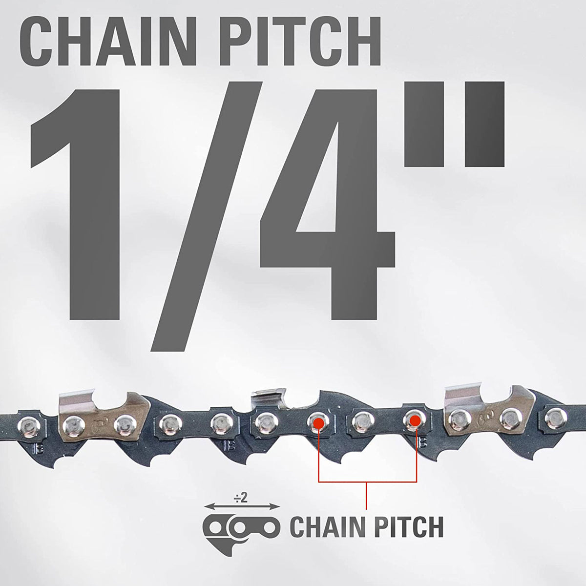 10" Pole Saw Chain, 1/4" Pitch, .050" Chain Gauge and 58 DL