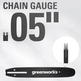 10" Pole Saw Chain, 1/4" Pitch, .050" Chain Gauge and 58 DL