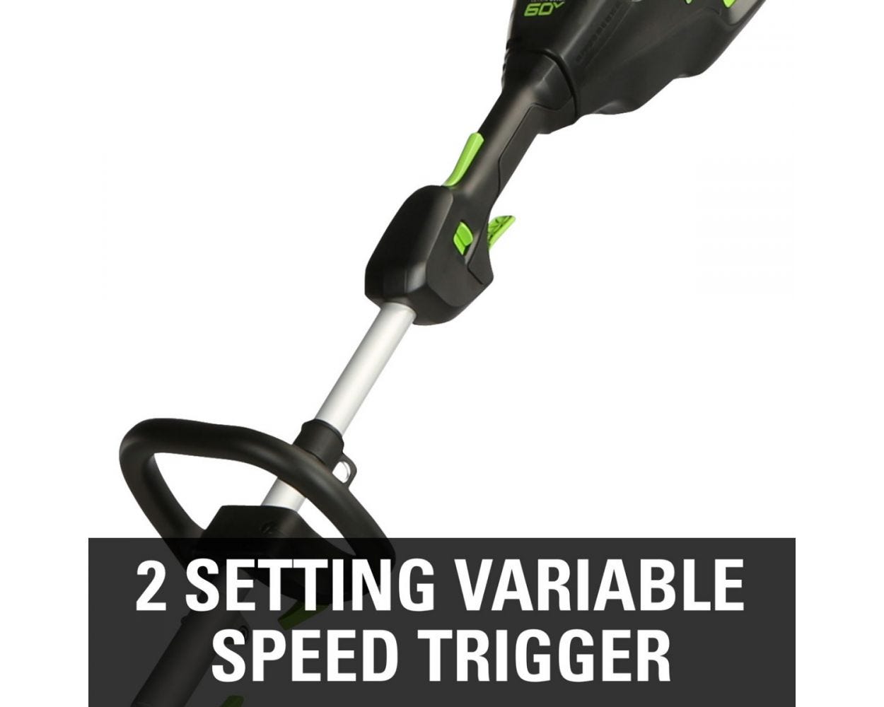 60V 16" Cordless Battery String Trimmer (Attachment Capable) and 10" Polesaw Attachment Combo Kit: 4.0 Ah Battery and Charger