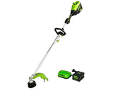 60V 16" Cordless Battery String Trimmer (Attachment Capable) and Horizontal Blower Attachment: 4.0 Ah Battery and Charger
