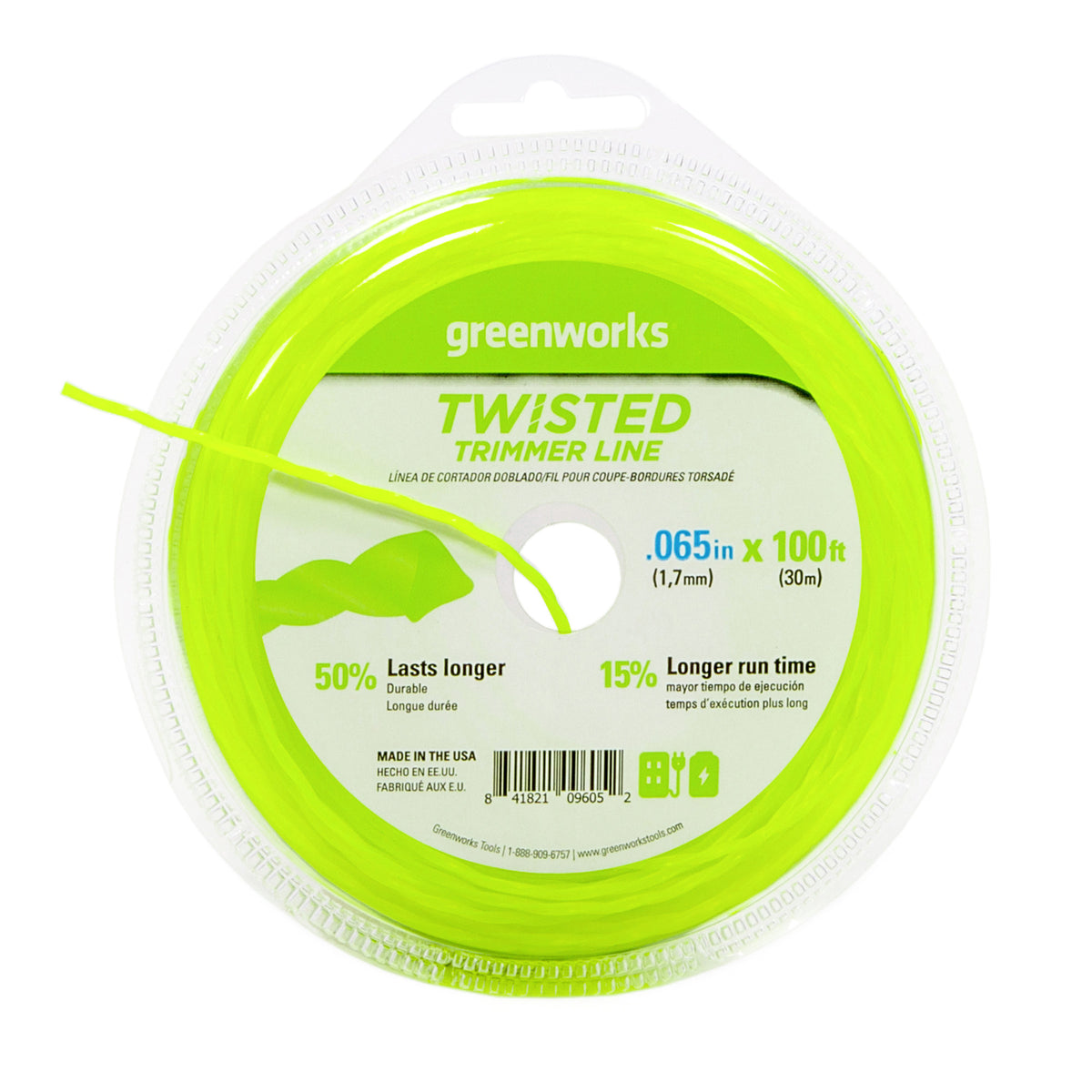 .065" Ultra Twisted String Trimer Line (100-Feet)
