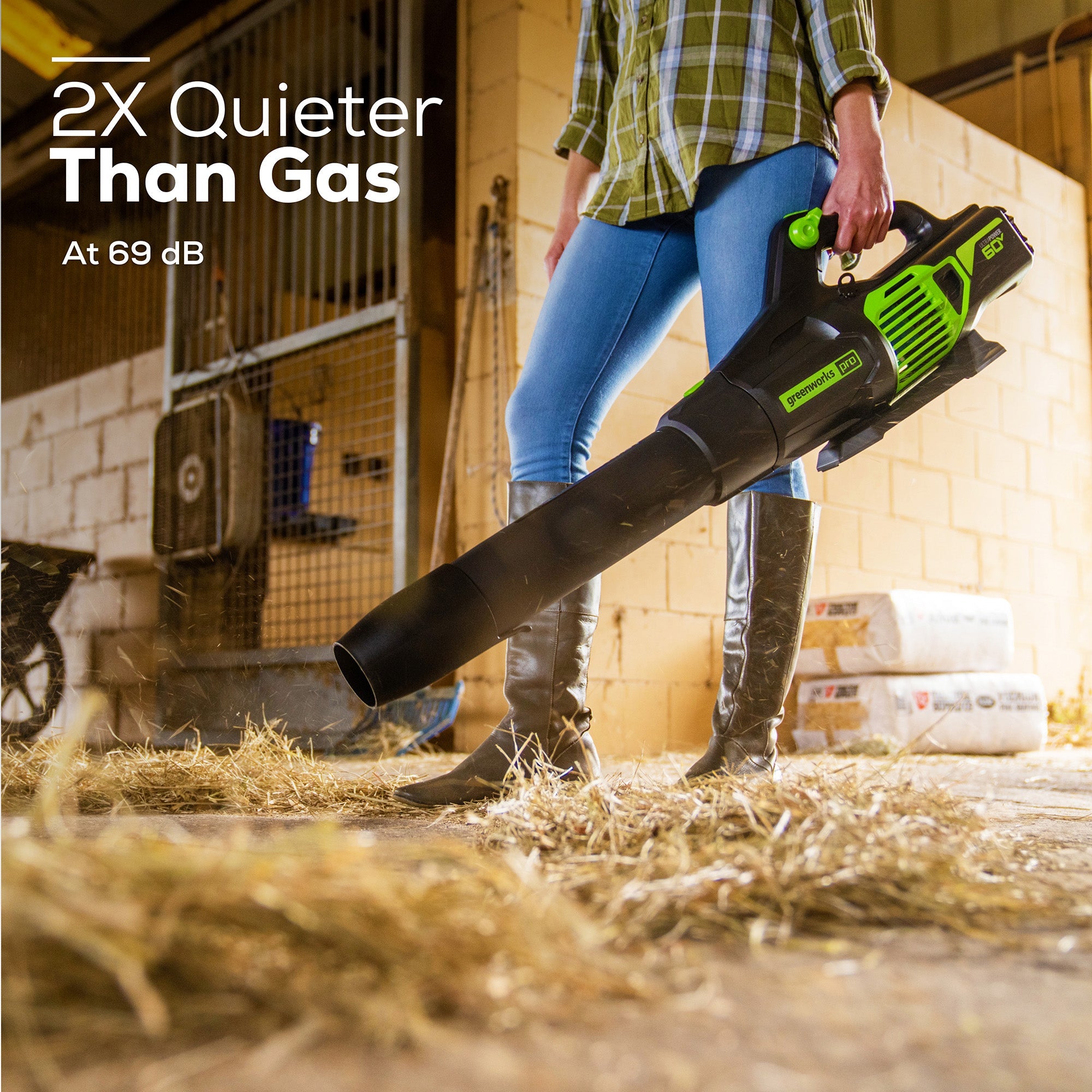60V 610 CFM Cordless Battery Leaf Blower and Gutter Cleaning Kit Combo Kit: 2.5 Ah Battery and Rapid Charger