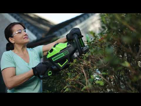 80V 26" Cordless Battery Hedge Trimmer (1.1" cut, 3200 SPM): 2.0 Ah Battery and Charger